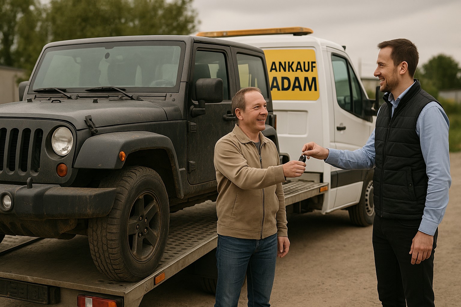 Gebrauchten Offroader verkaufen: Autoankauf ADAM holt das Fahrzeug direkt ab – schnell, fair und deutschlandweit.