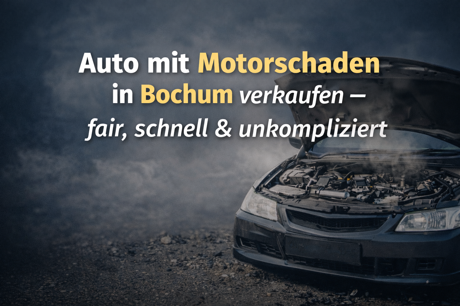 Auto mit Motorschaden in Bochum verkaufen – faire Bewertung, schnelle Abwicklung und unkomplizierter Autoankauf.