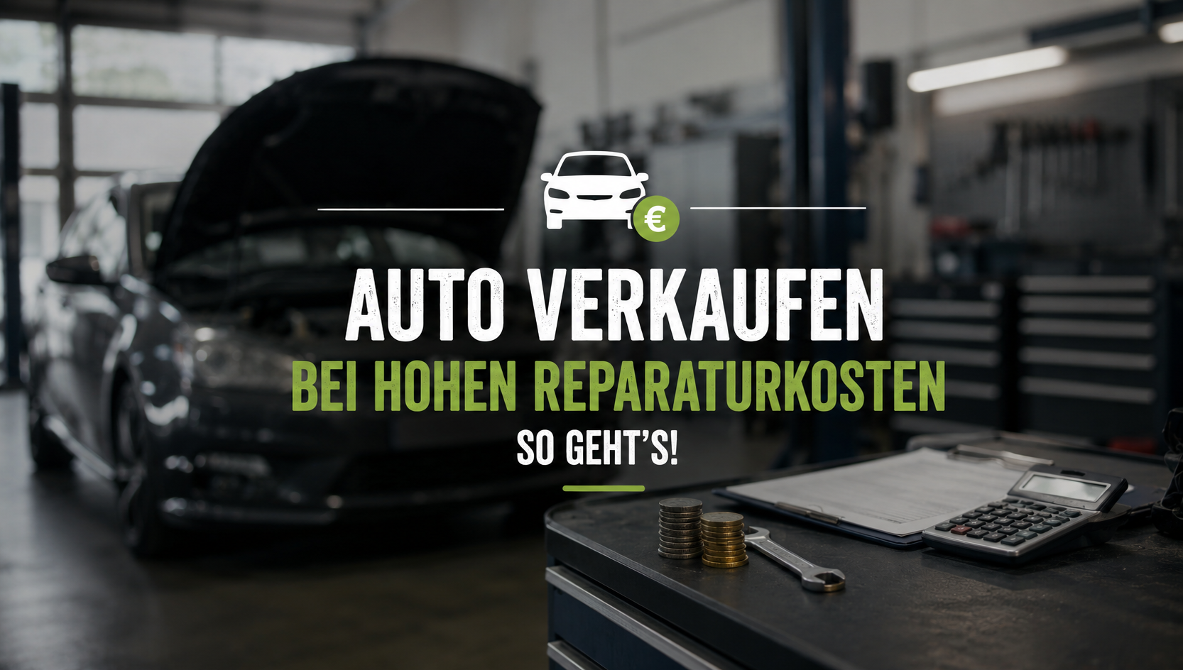 Auto mit hohen Reparaturkosten in der Werkstatt - Tipps, wann sich Reparatur oder Verkauf lohnt.