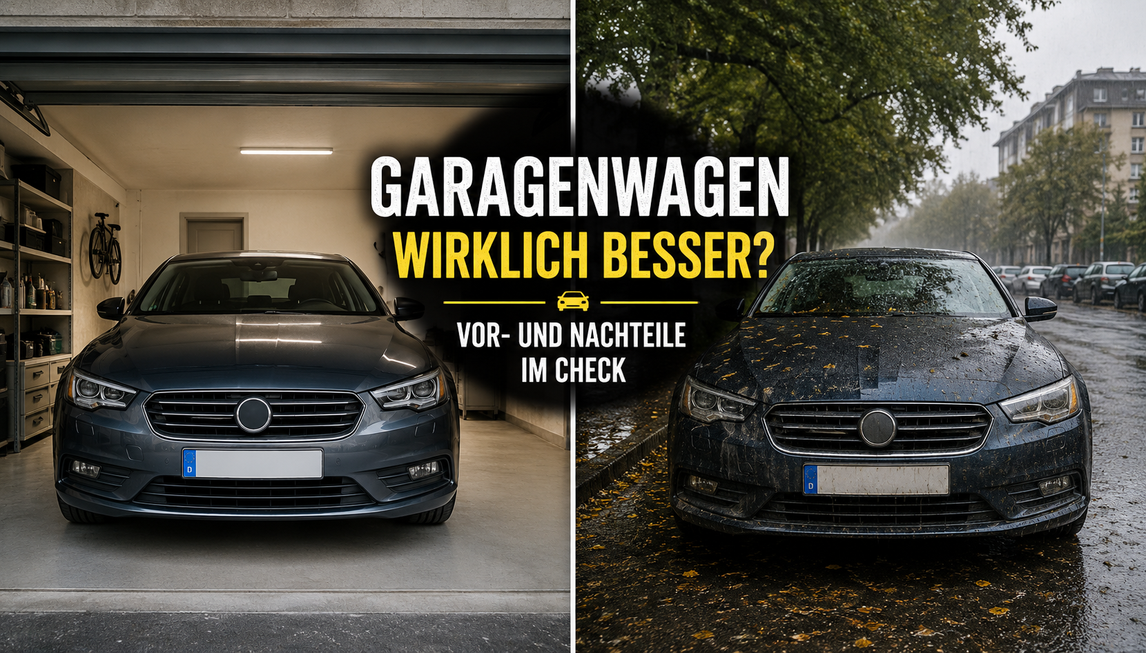 Garagenwagen im Vergleich zum Straßenparker - Vorteile und Nachteile für Zustand und Autowert.