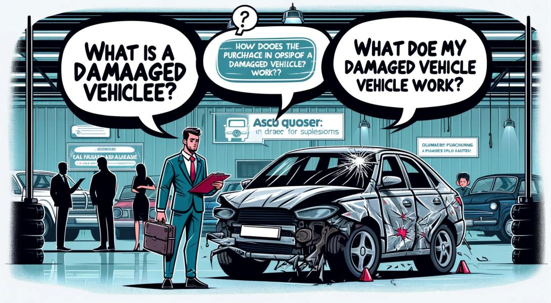 Das Bild repräsentiert eine Illustration der FAQ Kategorie Auto Unfallschaden verkaufen