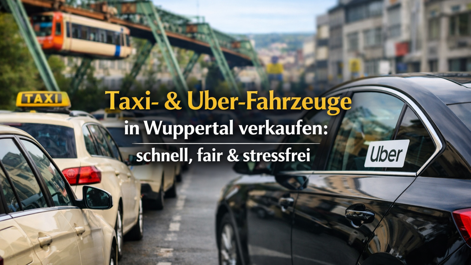 Taxi- und Uber-Fahrzeuge in Wuppertal verkaufen – Symbolbild für den schnellen und fairen Ankauf von Gewerbefahrzeugen durch Autoankauf ADAM.
