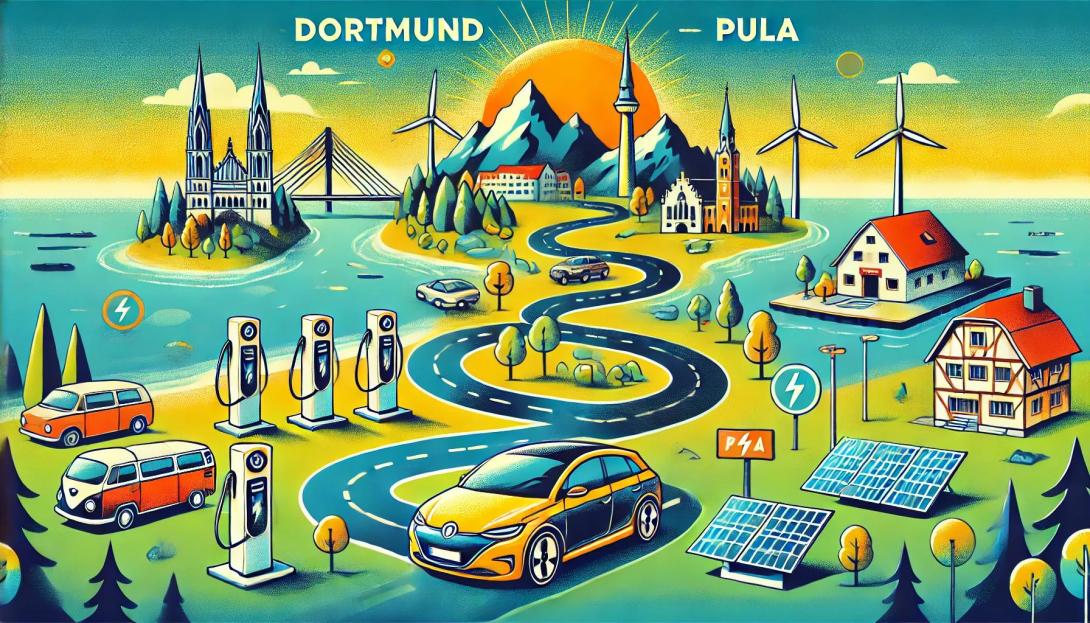 Reise von Dortmund nach Pula mit dem Elektrofahrzeug